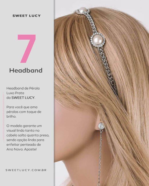 headband acessorios de cabelo para usar no reveillon virada de ano