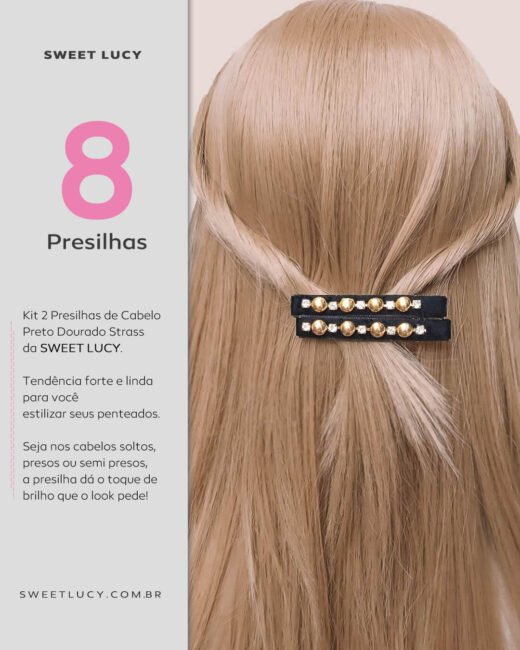 presilhas para look de reveillon presilha para penteado de reveillon acessorio de cabelo para usar na virada de ano