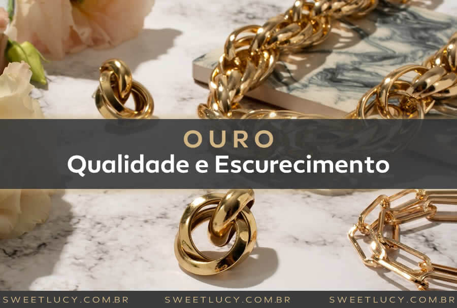 qualidade e escurecimento do ouro